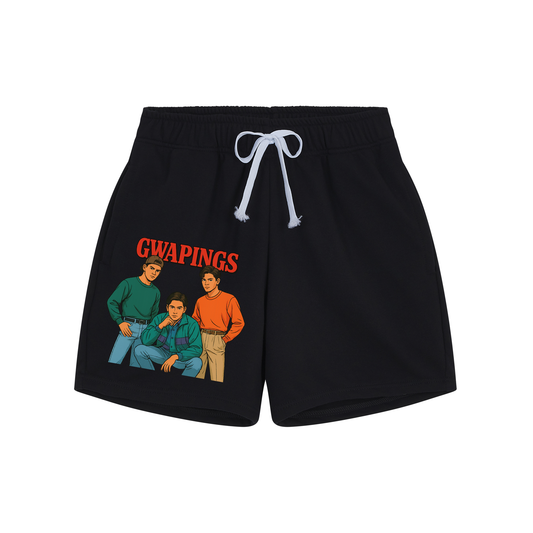 Gwaping Boys Vintage Graphic Shorts (Standing Pose)