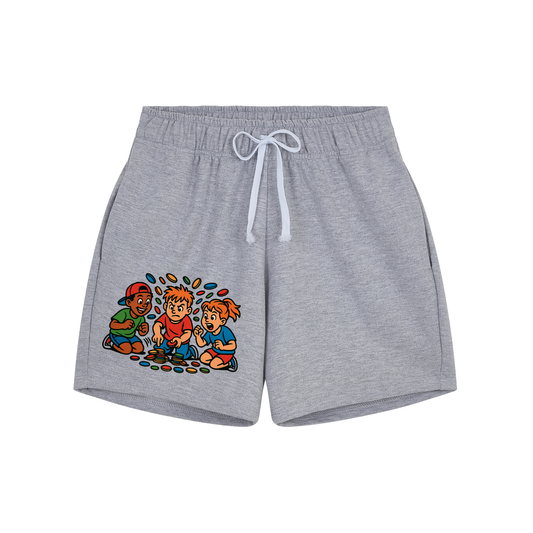 Filipino Street Games Retro Shorts – Pogs Edition - Unisex
