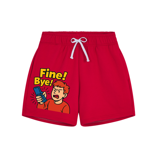 Fine Bye! 90s Meme Shorts - Unisex