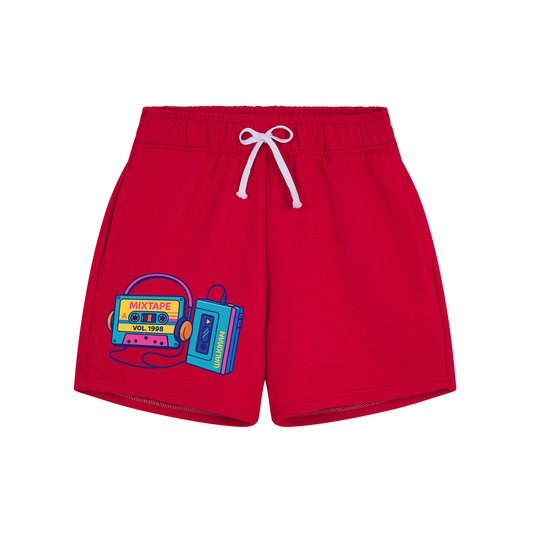 90s Mixtape Walkman Shorts – Yellow Version
