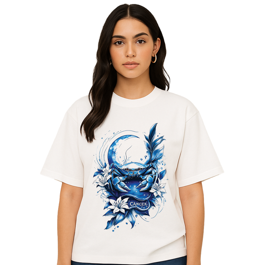 Cancer Ocean Bloom Tee