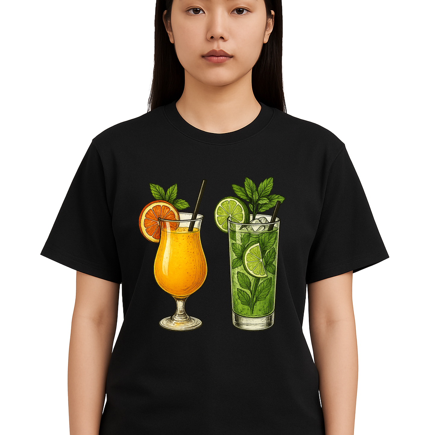 Citrus Cocktail Graphic Shirt - Unisex