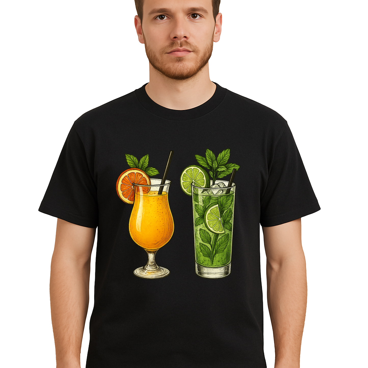 Citrus Cocktail Graphic Shirt - Unisex