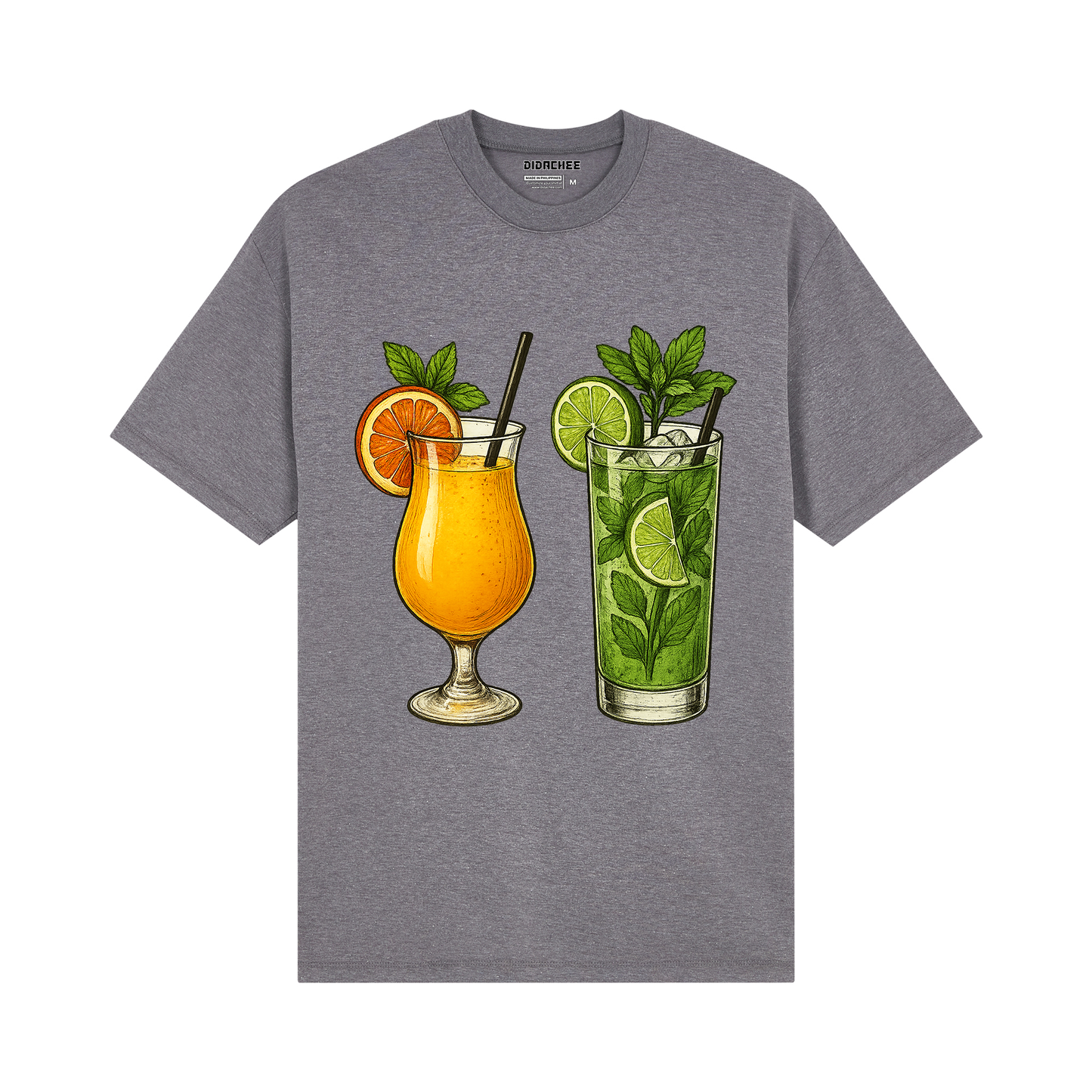 Citrus Cocktail Graphic Shirt - Unisex