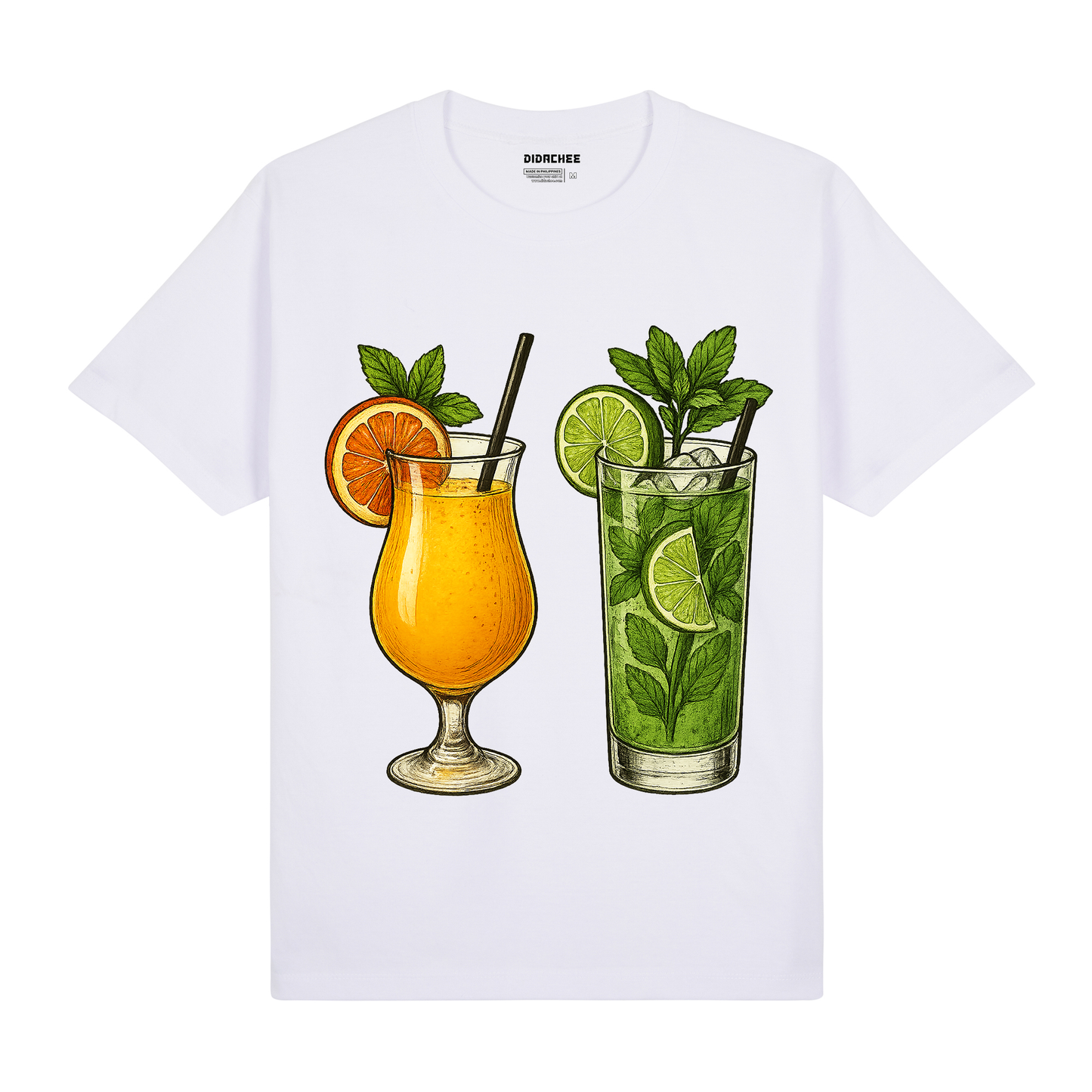 Citrus Cocktail Graphic Shirt - Unisex