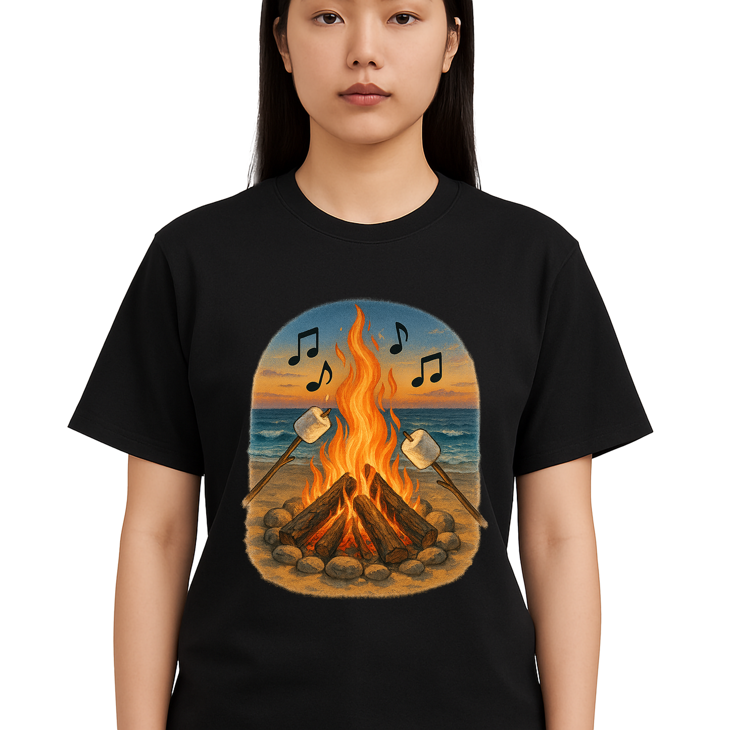 Coastal Bonfire Graphic Shirt - Unisex