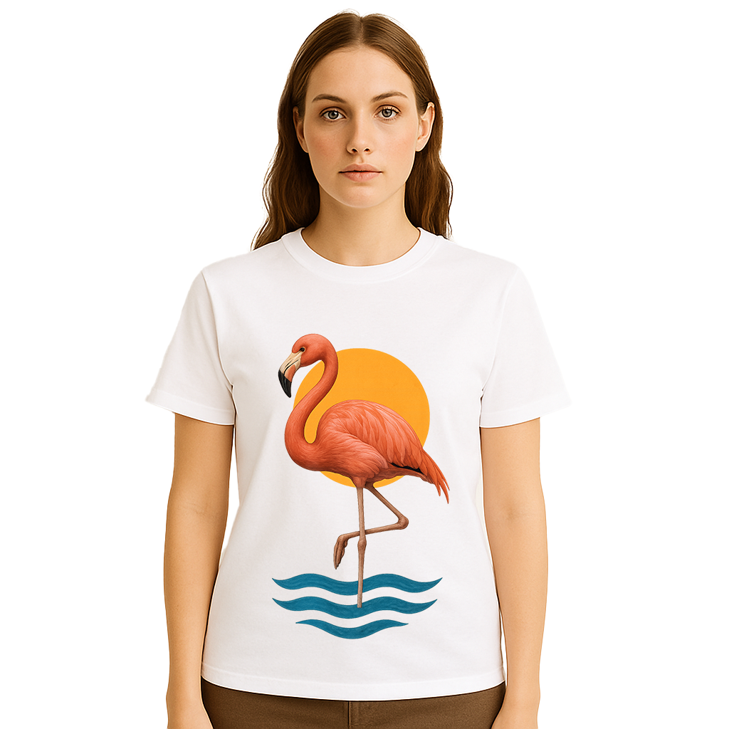 Flamingo Beach Graphic Tee