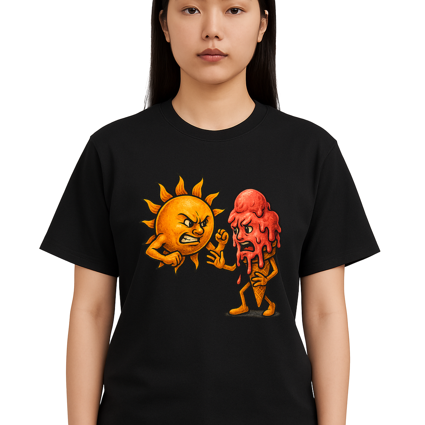 Melting Ice Cream vs Sun Shirt - Unisex