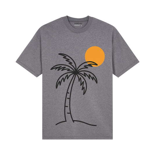 Minimal Palm Tree Sunset Shirt - Unisex