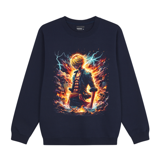 Sanji Inferno Mode One Piece Sweatshirt - Unisex