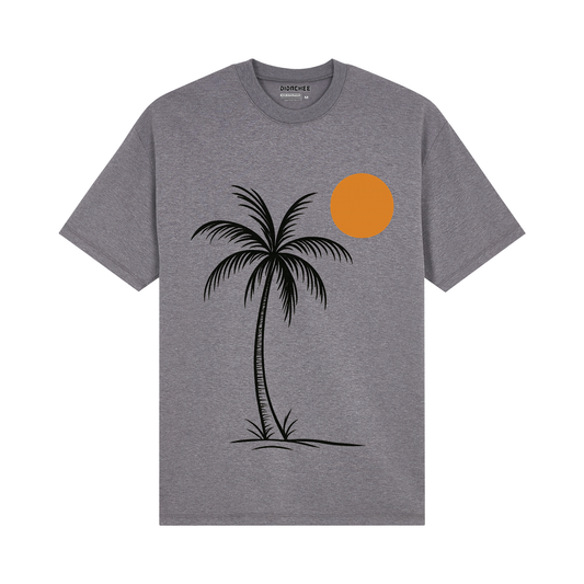 Palm Sunset Outline Graphic Tee - Unisex