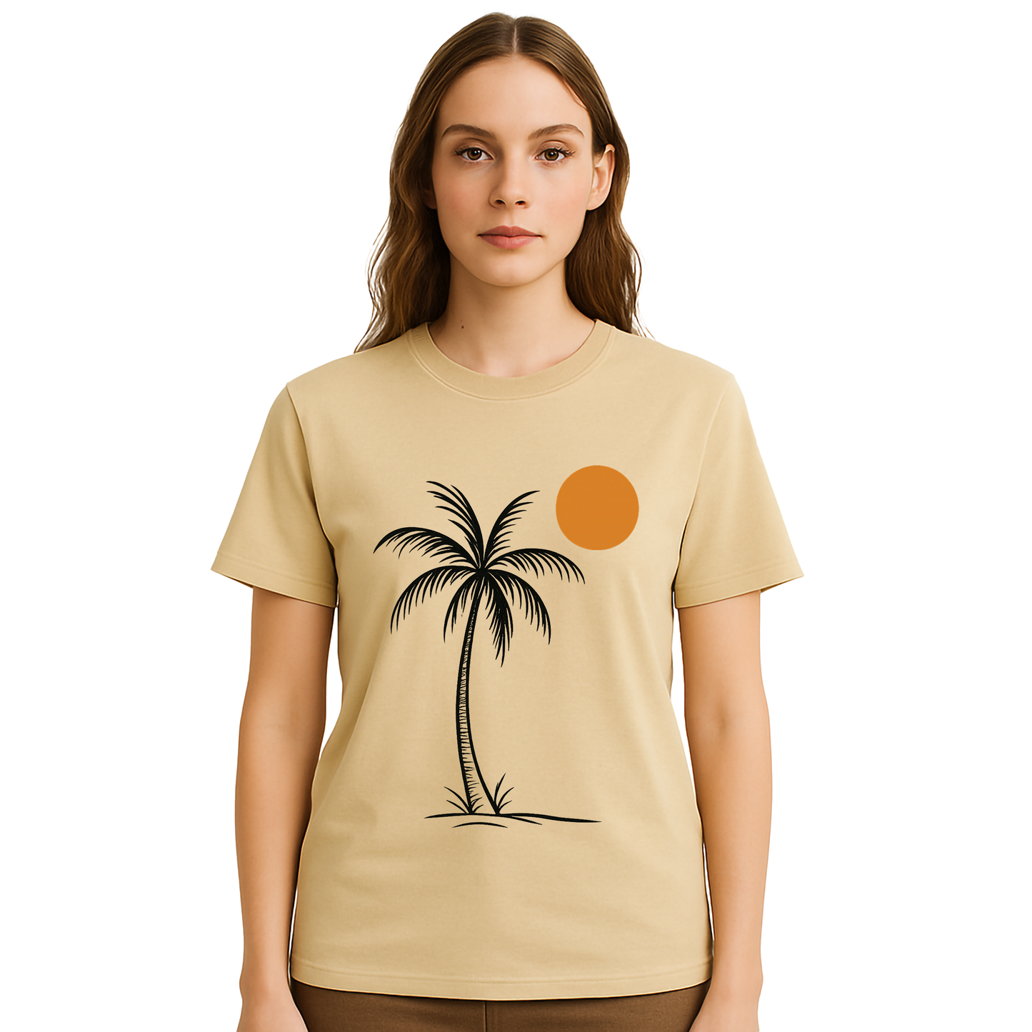 Palm Sunset Outline Graphic Tee - Unisex