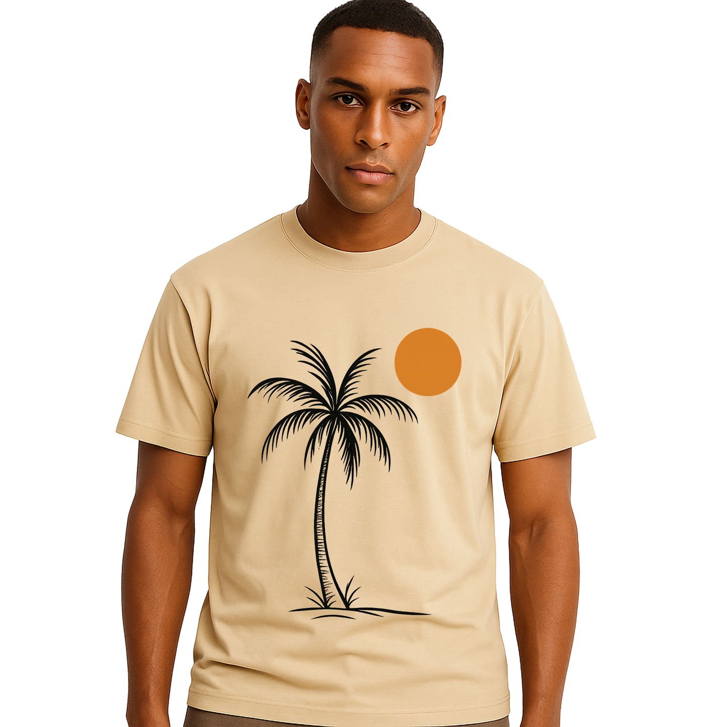 Palm Sunset Outline Graphic Tee - Unisex