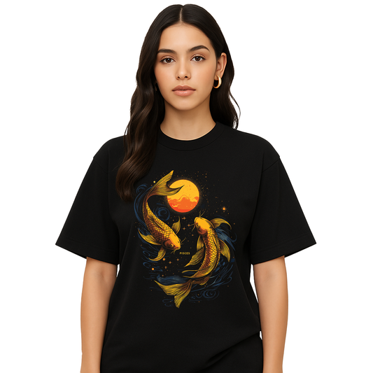 Pisces Golden Moon Koi Shirt - Unisex