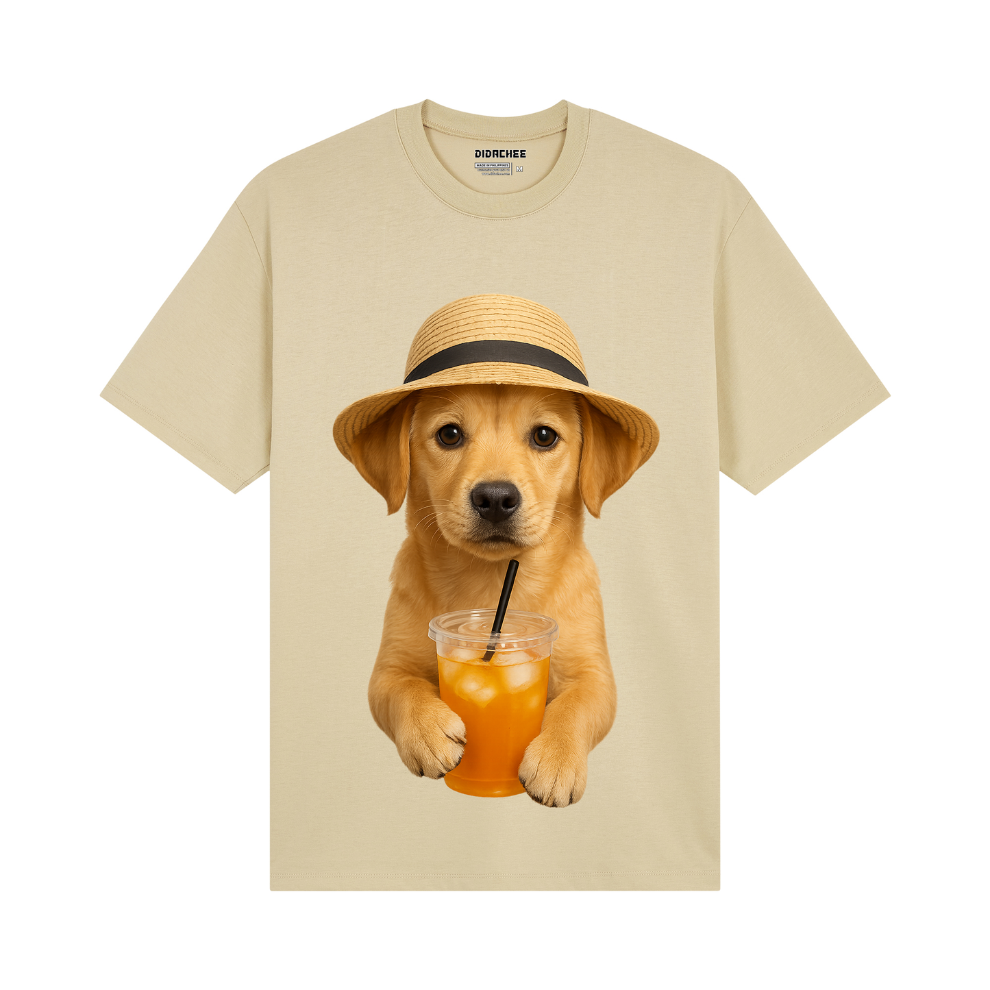 Summer Dog in Hat Graphic Tee - Unisex