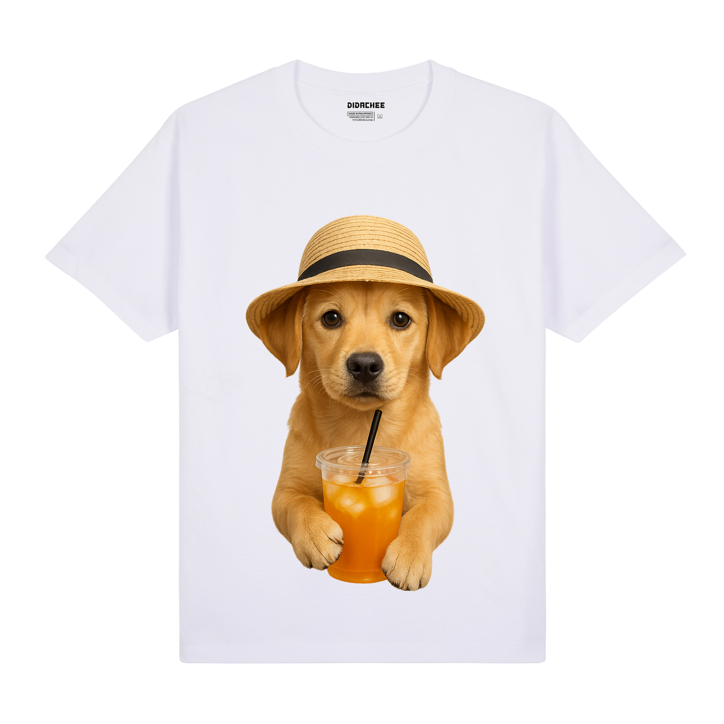 Summer Dog in Hat Graphic Tee - Unisex