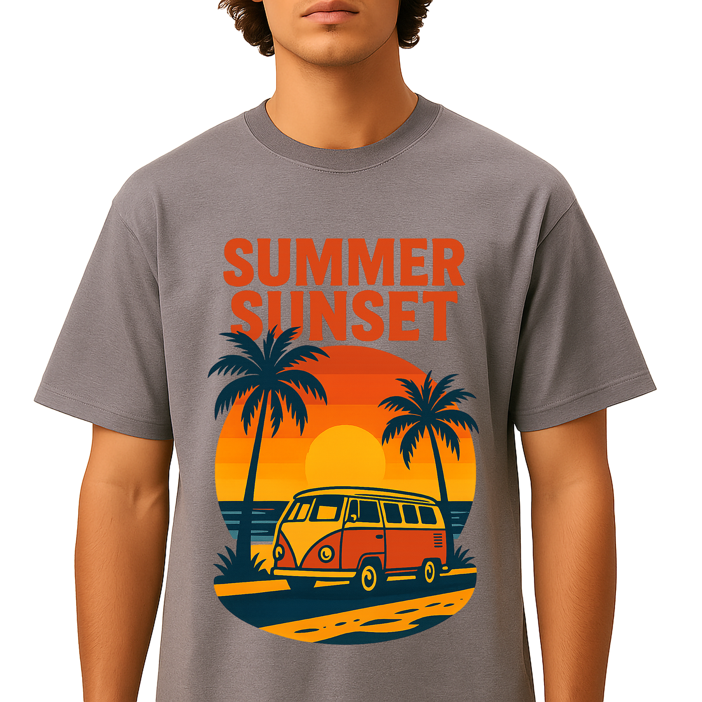 Summer Sunset Van Graphic Tee - Unisex