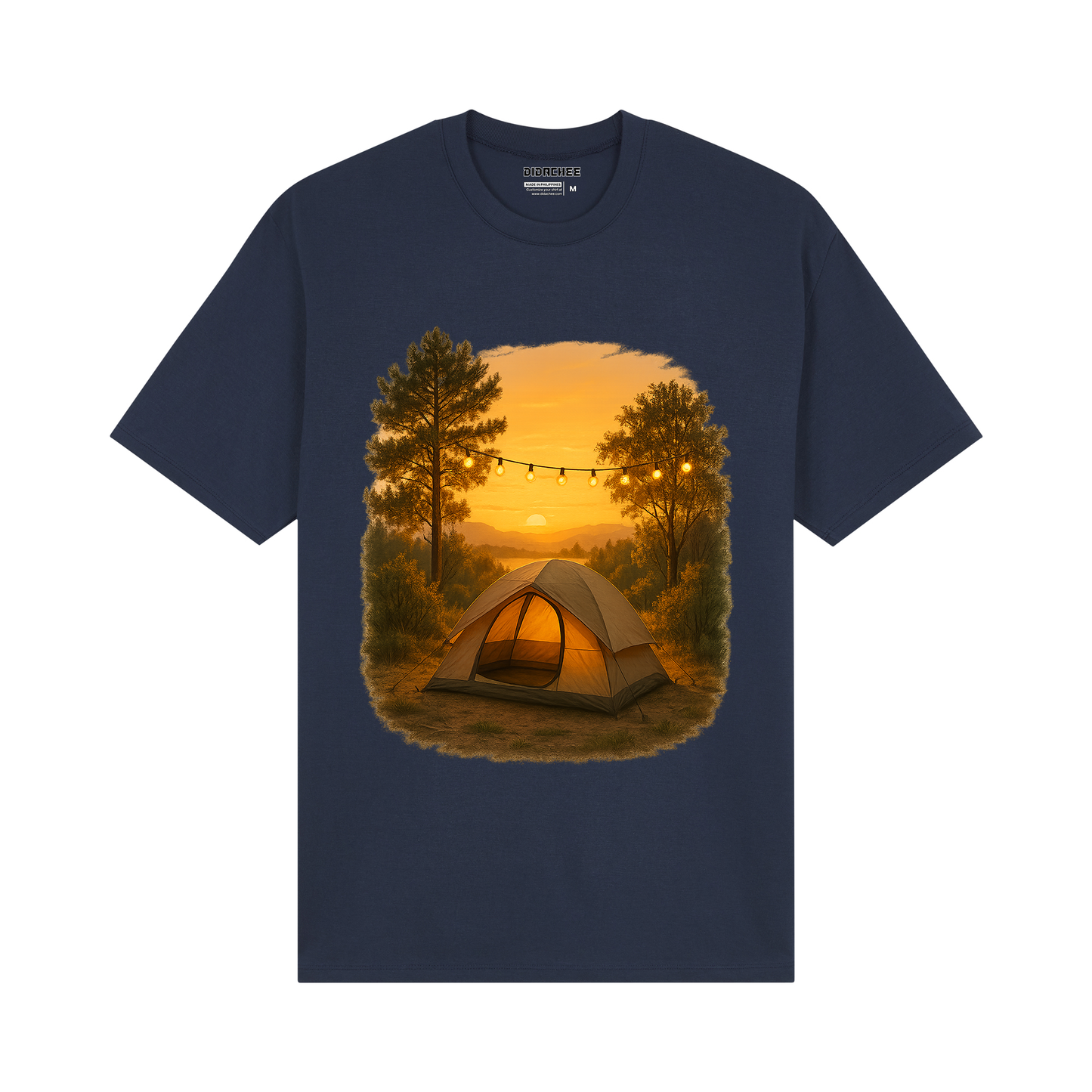 Sunset Camp Tent Graphic Tee - Unisex