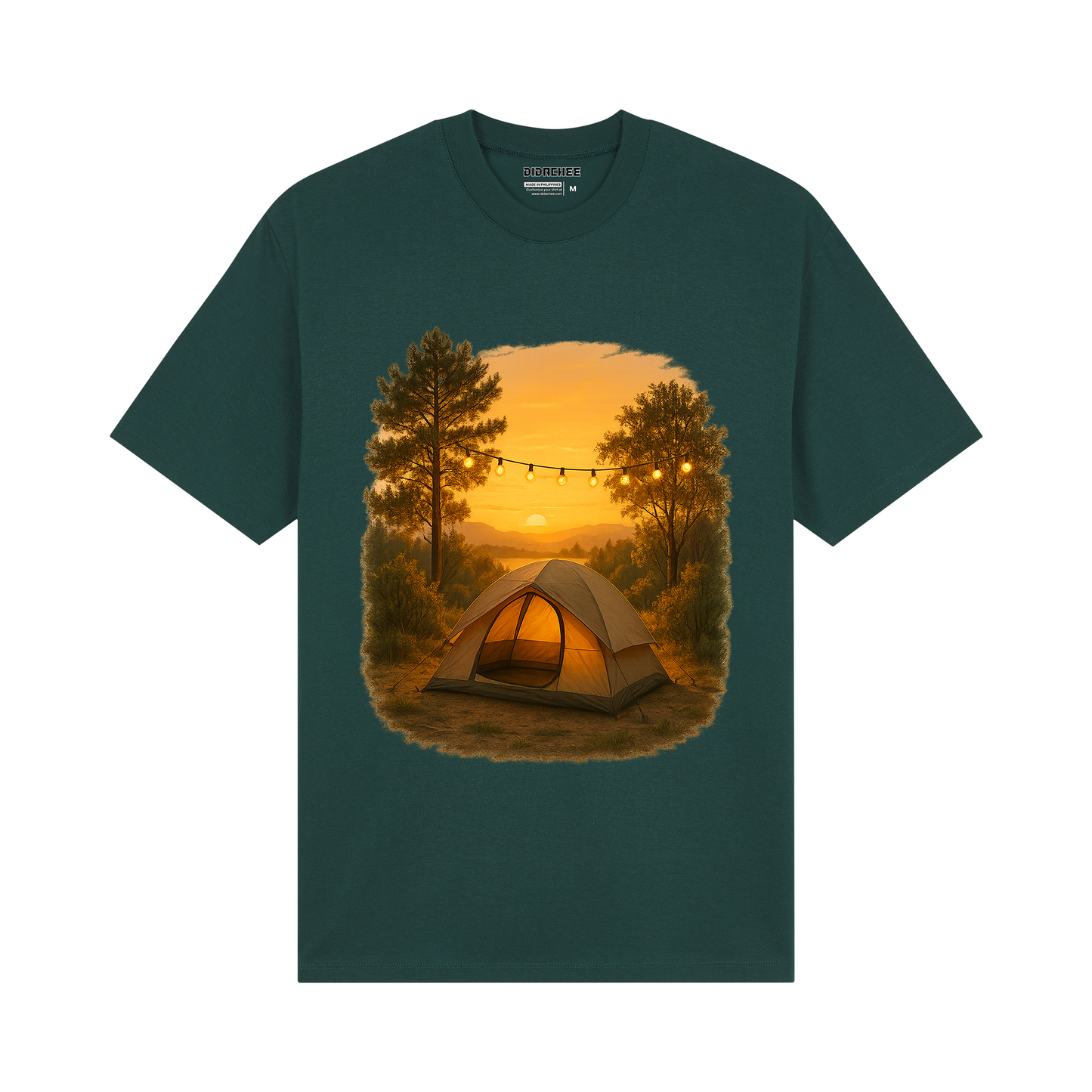 Sunset Camp Tent Graphic Tee - Unisex