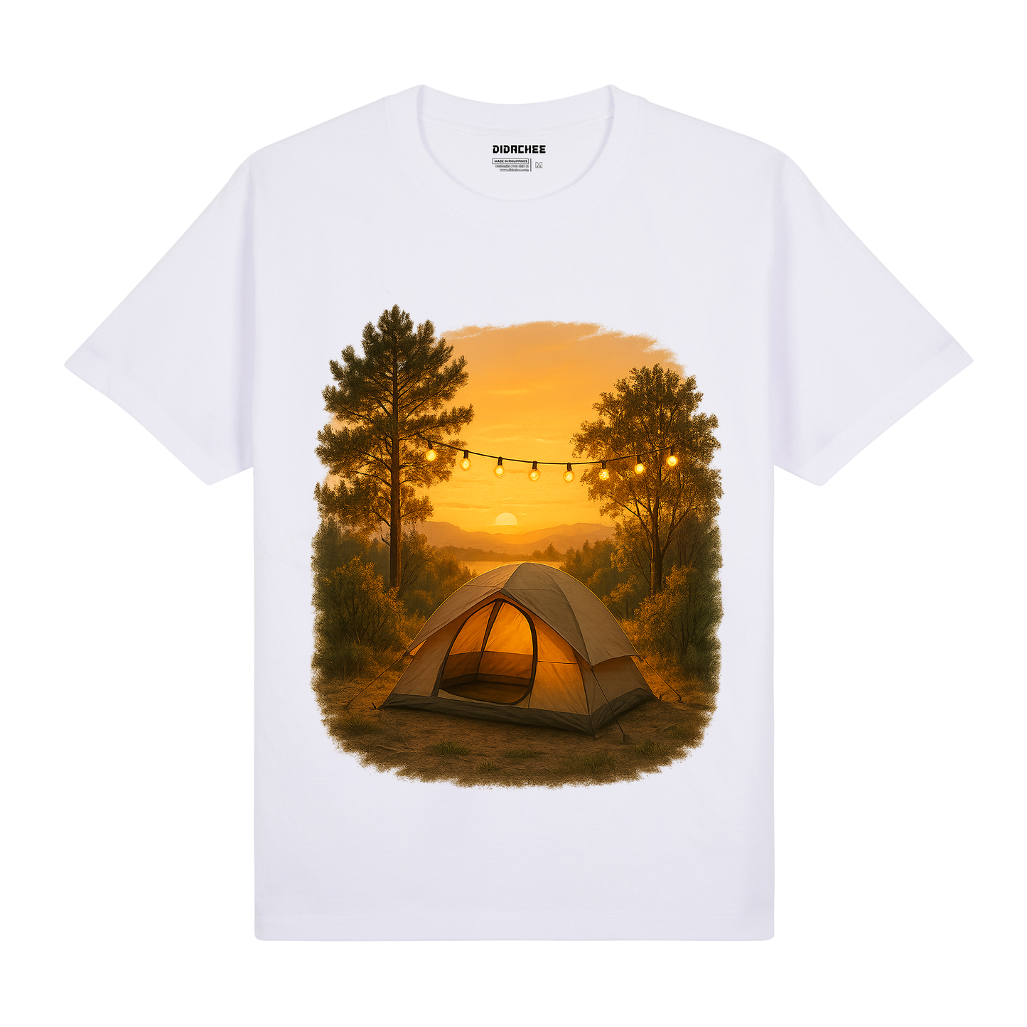 Sunset Camp Tent Graphic Tee - Unisex