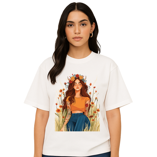 Taurus Sunflower Aura Tee