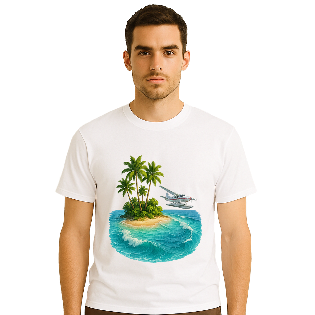 Tropical Island Seaplane Shirt - Unisex