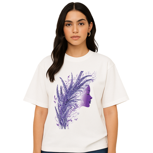 Virgo Purple Wheat Profile T-Shirt