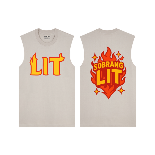LIT Flame Front and Back Muscle Tee