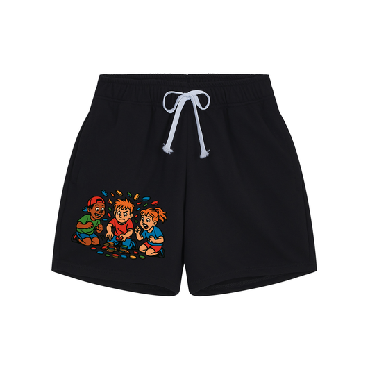 Filipino Street Games Retro Shorts – Pogs Edition - Unisex