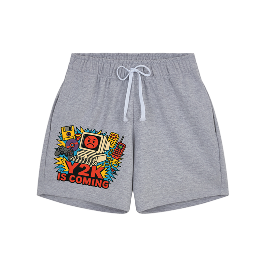 Y2K Glitch Pixel Shorts - Unisex