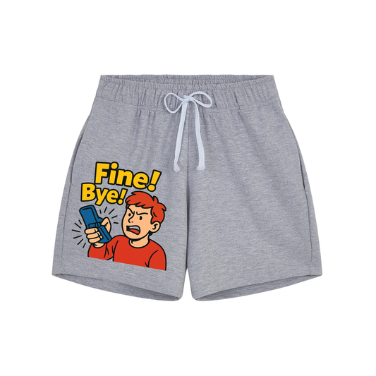 Fine Bye! 90s Meme Shorts - Unisex