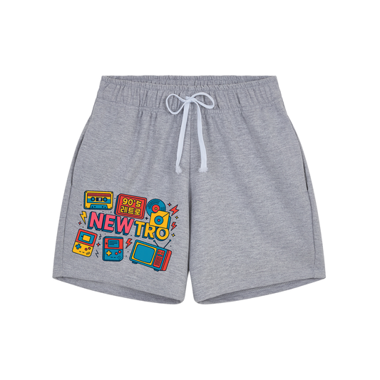 Neon Newtro 90s Icon Shorts - Unisex
