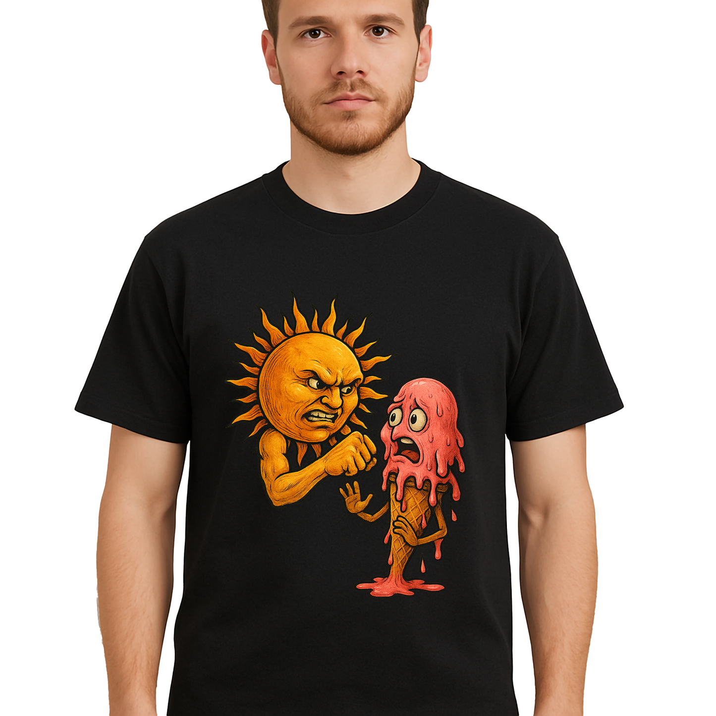 Angry Sun vs Ice Cream Shirt - Unisex