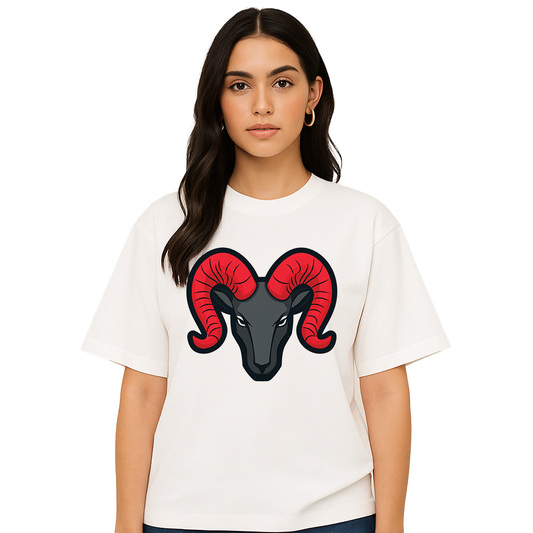 Aries Ram Head Graphic Tee - Unisex