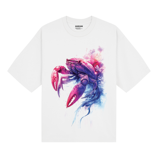 Cancer Watercolor Crab Tee