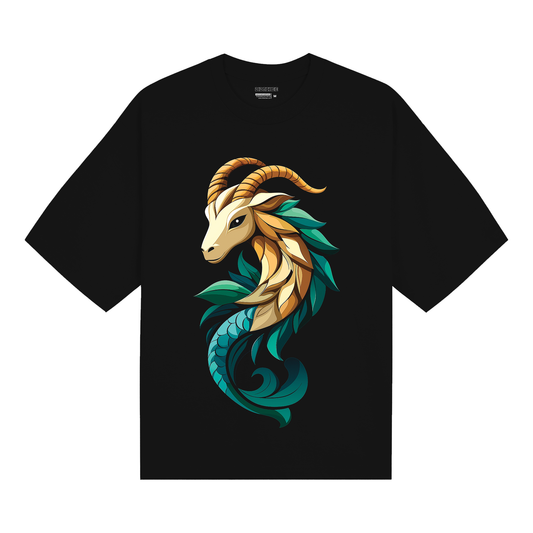 Capricorn Abstract Sea Goat T-Shirt - Unisex