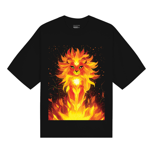 Leo Fire Spirit Lion T-Shirt - Unisex