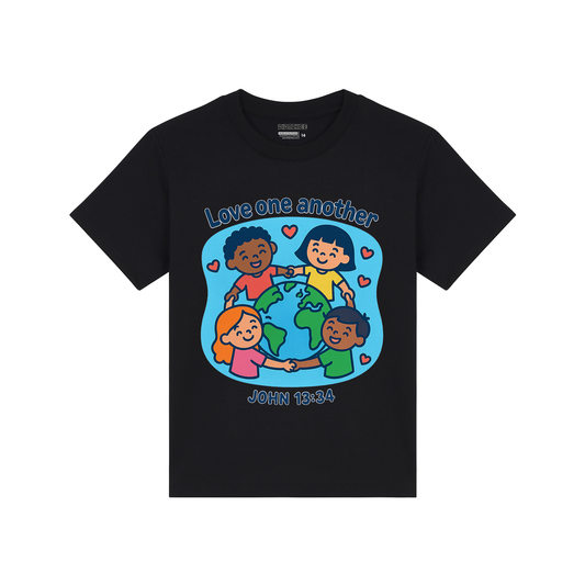 Love One Another Bible Verse Shirt for Kids - Unisex
