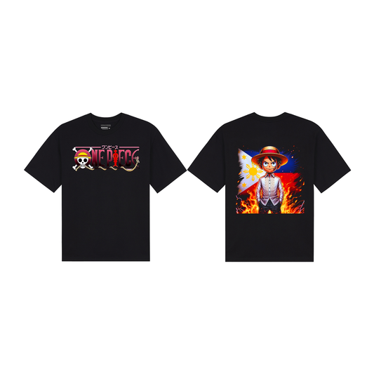 One Piece Filipino Flag Luffy Barong Graphic T-Shirt - Unisex