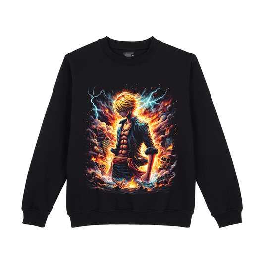 Sanji Inferno Mode One Piece Sweatshirt - Unisex