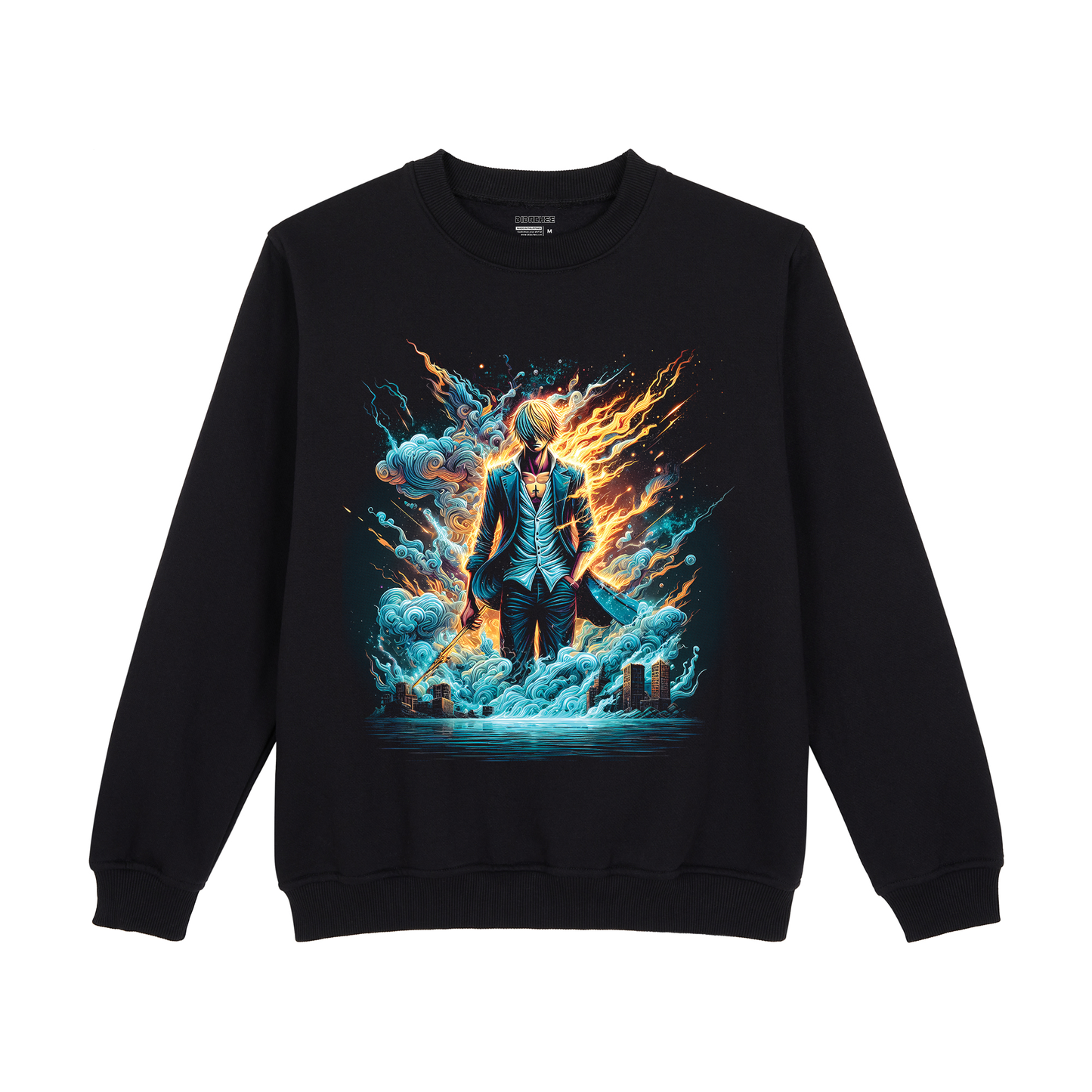 Sanji Firewalk Ocean Mist One Piece Sweatshirt - Unisex