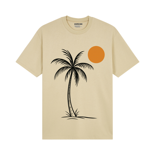 Palm Sunset Outline Graphic Tee - Unisex