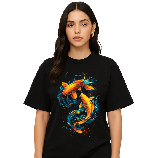 Pisces Cosmic Waves Koi Shirt - Unisex