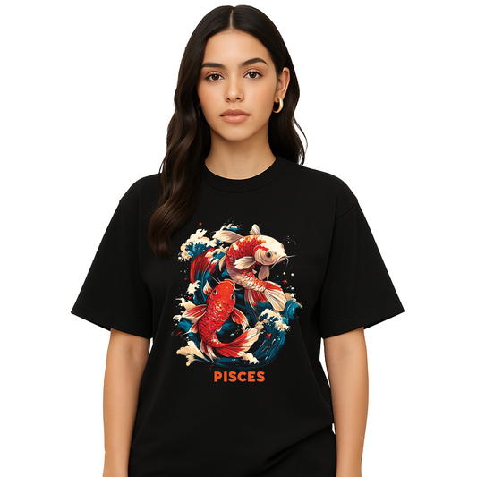 Pisces Red Koi Waves Shirt - Unisex