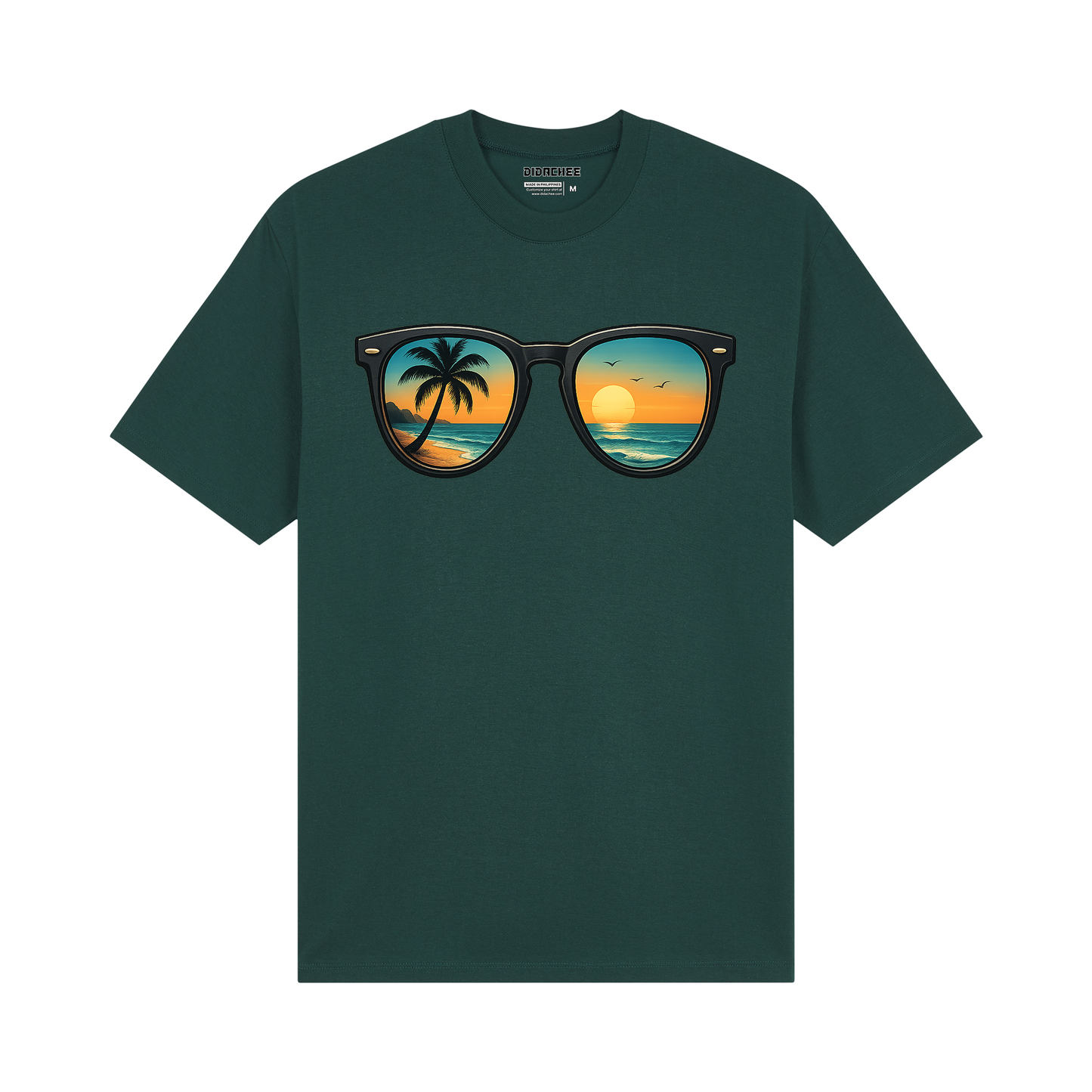 Sunglasses Sunset Beach Graphic Tee - Unisex