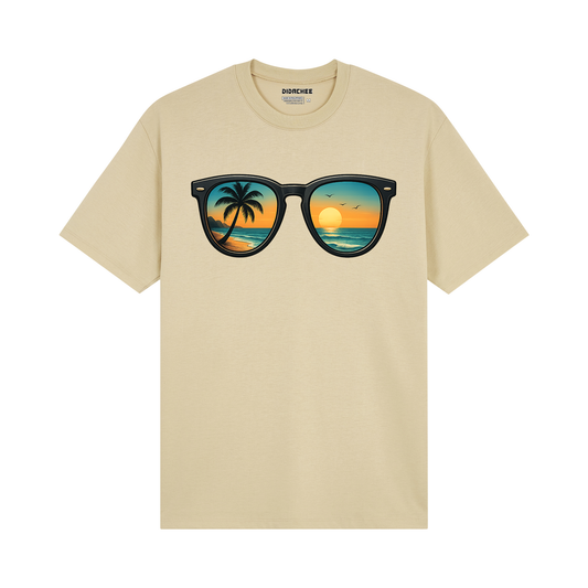 Sunglasses Sunset Beach Graphic Tee - Unisex