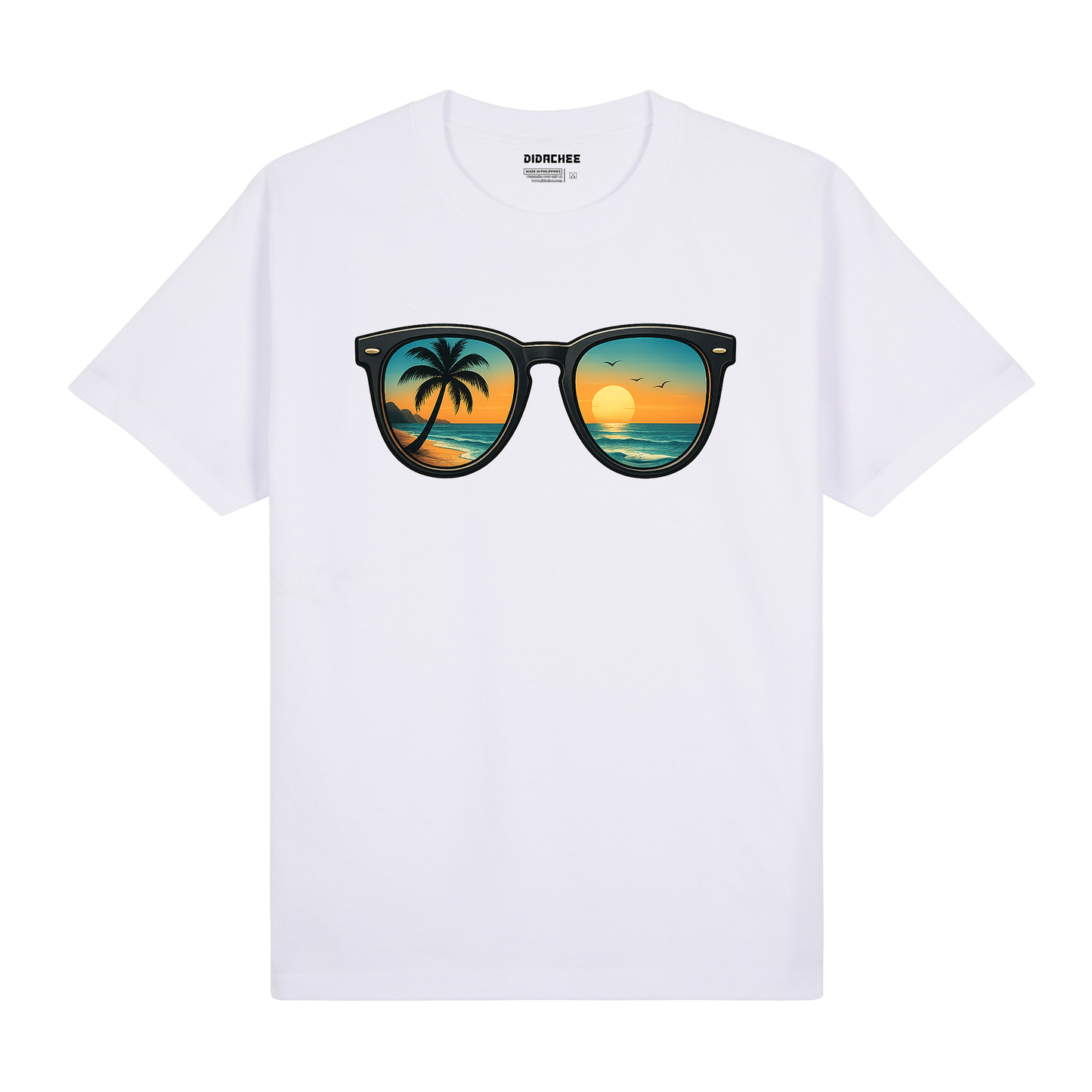 Sunglasses Sunset Beach Graphic Tee - Unisex