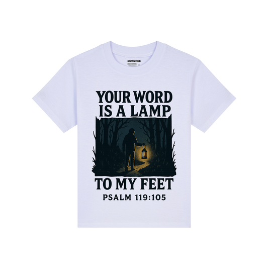 Your Word is a Lamp Bible Verse Shirt for Kids - Unisex