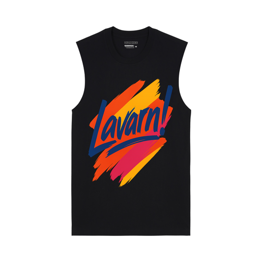 Lavarn! Retro Brush Muscle Tee (Dark)