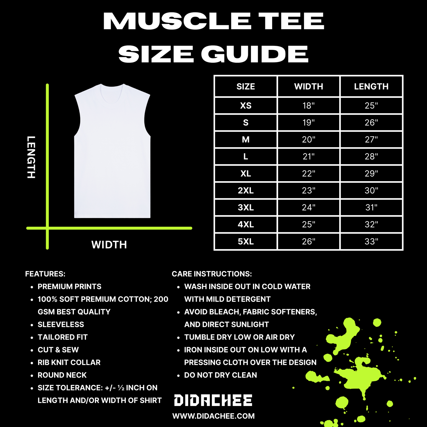 Lavarn! Color Pop Muscle Tee (Bright)